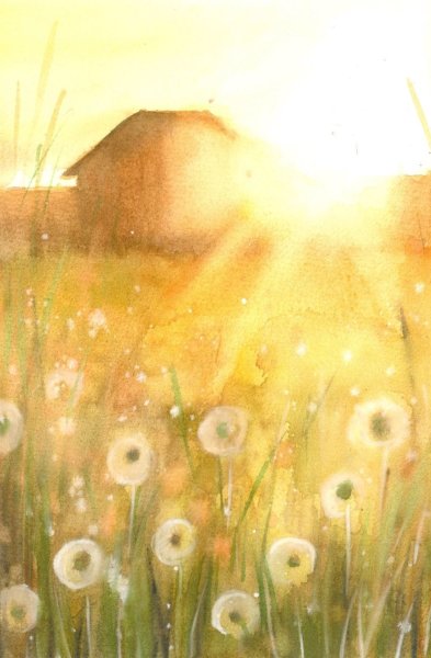 Солнце живопись