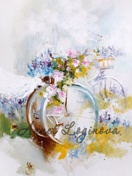 Акварели Аннет Логиновой цветы