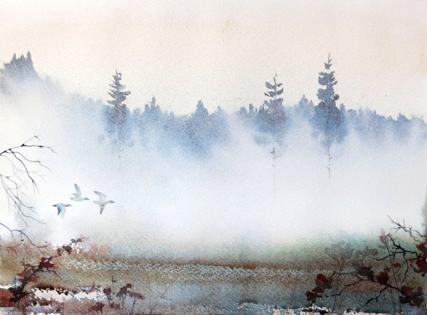 Туман акварелью