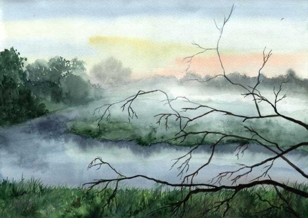 Алена Круглова акварель