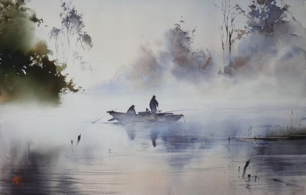 Илья Ибряев Акварельные пейзажи