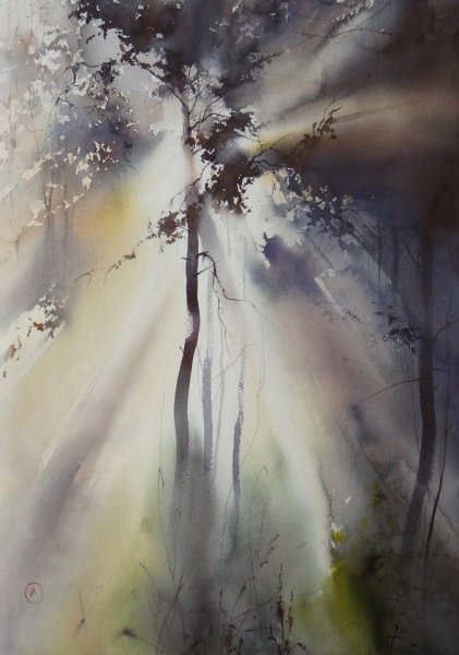 Илья Ибряев Акварельные пейзажи