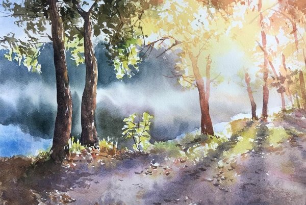 Борис Козьяков акварель