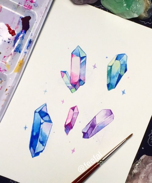 Кристалл маркерами