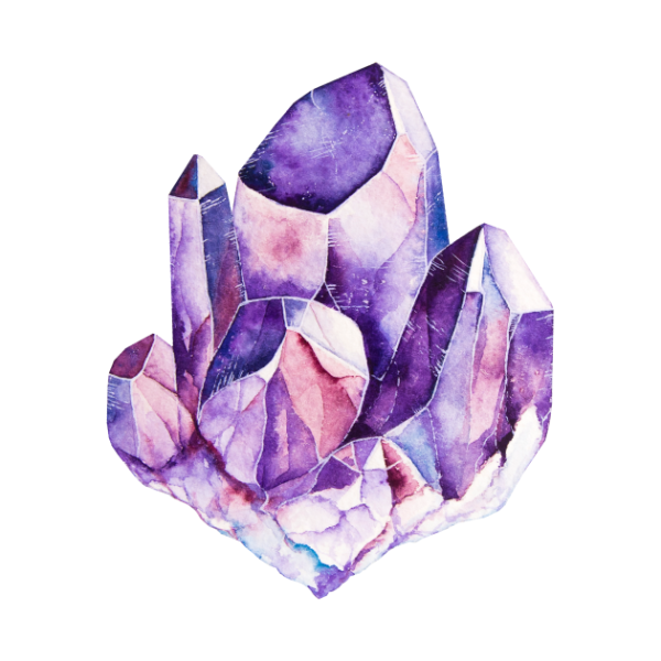 Кристал акварель аметист