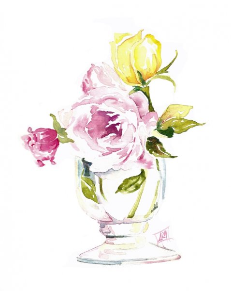 Любовь Титова художник акварелист нарциссы