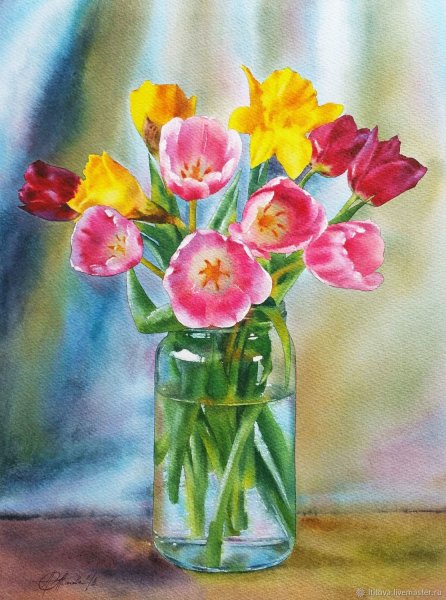 Напитки акварелью