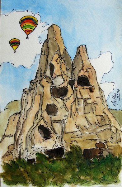 Каппадокия картина маслом