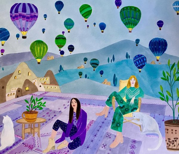 Каппадокия акварелью