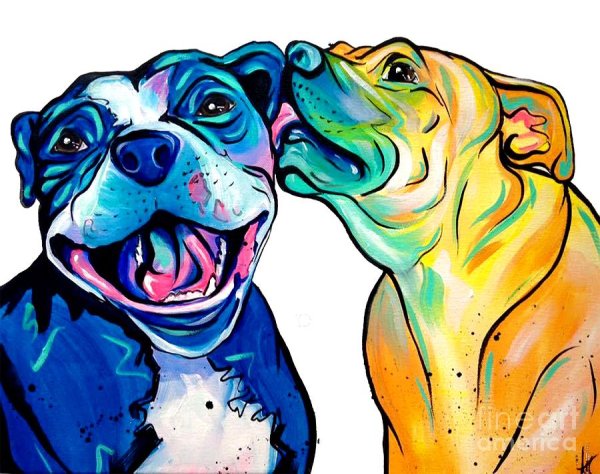 Питбуль арт