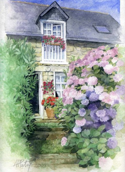 Anne Marie Patry-Belluteau акварели