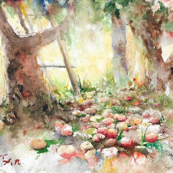 Сад акварель