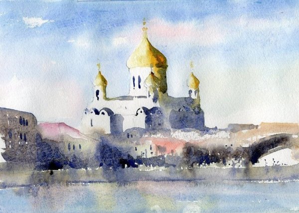 Федоровский собор в акварелях Ольги Александровны