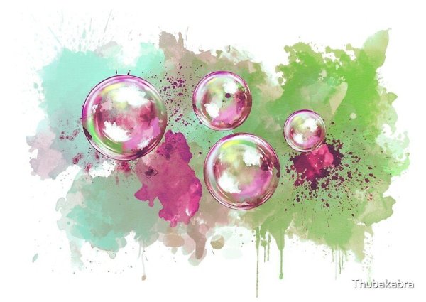 Пузыри акварелью