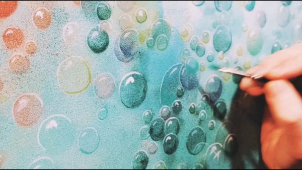 Акварельные пузыри