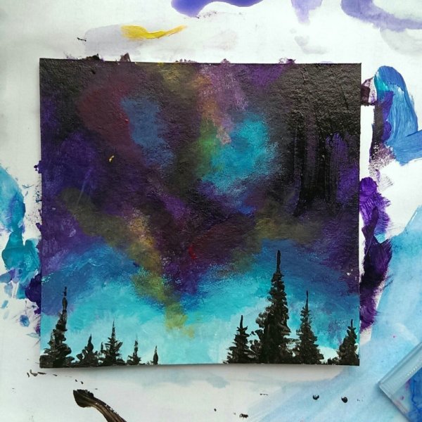 Рисунки акварелью и гуашью