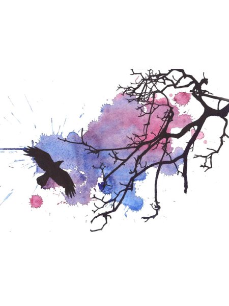 Акварель эскизы Минимализм