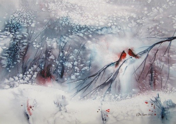 Художник: Венета Дочева зима