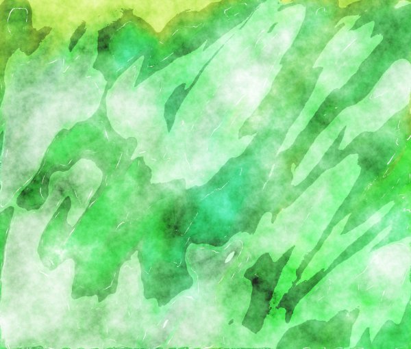 Узор листвы акварелью зеленые