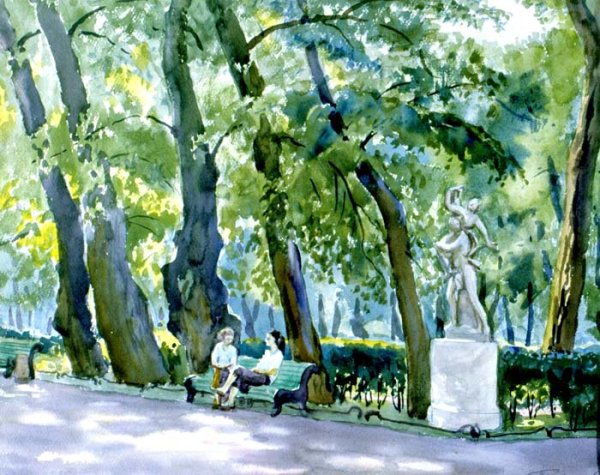 Питер летний сад пленер