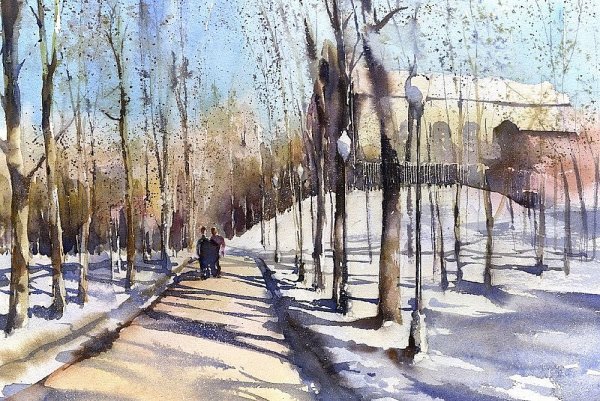 Тупоршин Владимир акварель Москва