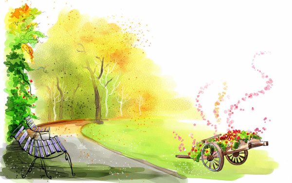 Акварельный фон детский