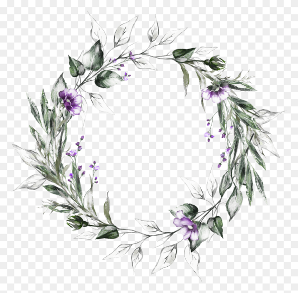 Венок акварель