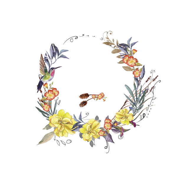 Венок с росписью