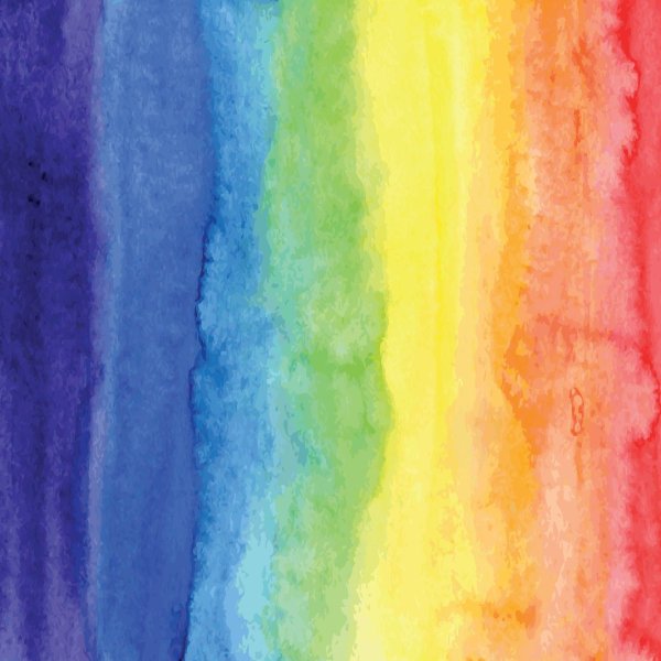 Радуга акварелью для детей