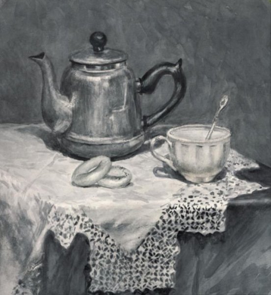 Акварель гризайль Андрияка