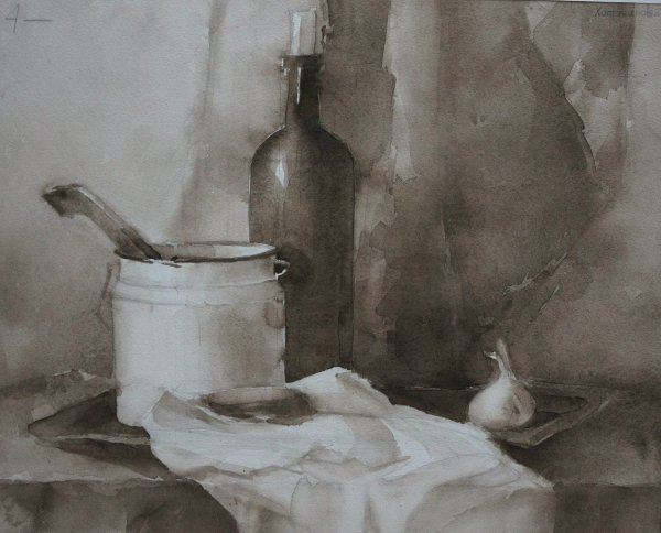 Гризайль в Академии Репина