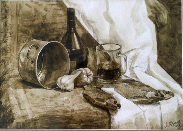 Гризайль умбра