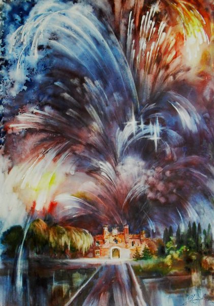 Фейерверк пастелью