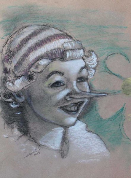 Портрет Буратино рисунок