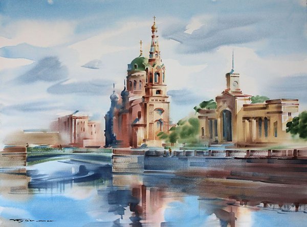 Константин Кузема акварелист Санкт-Петербург