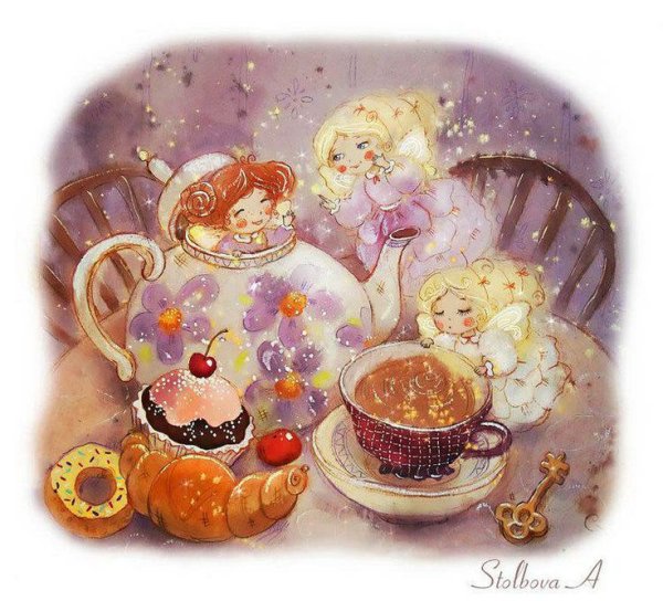 Художник-иллюстратор Анастасия Столбова чаепитие