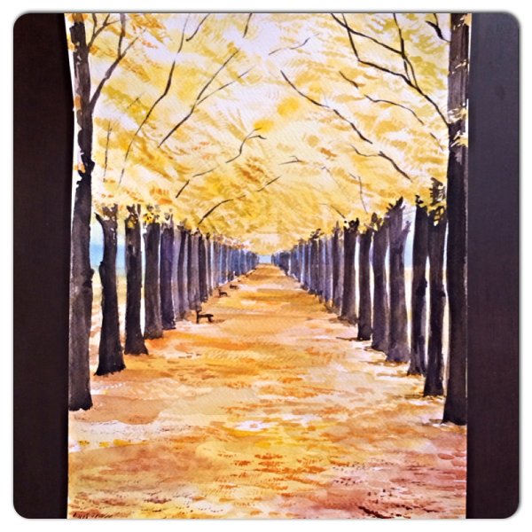 Осенний пейзаж с перспективой