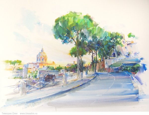Олег Тимошин городской пейзаж