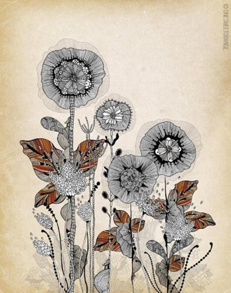 Стилизация растений Врубель