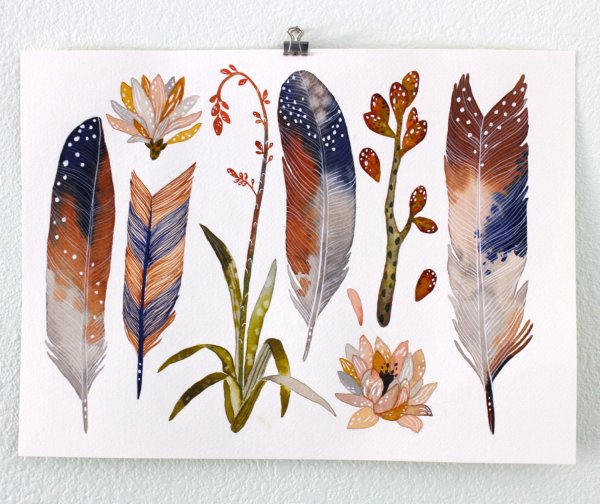 Акварели художницы Marisa Redondo (RIVERLUNA)