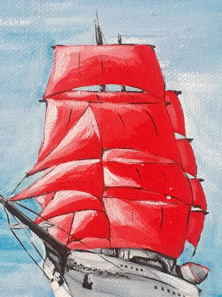 Иллюстрация на тему Алые паруса