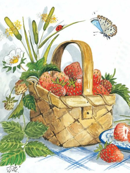 Кузовок с ягодами