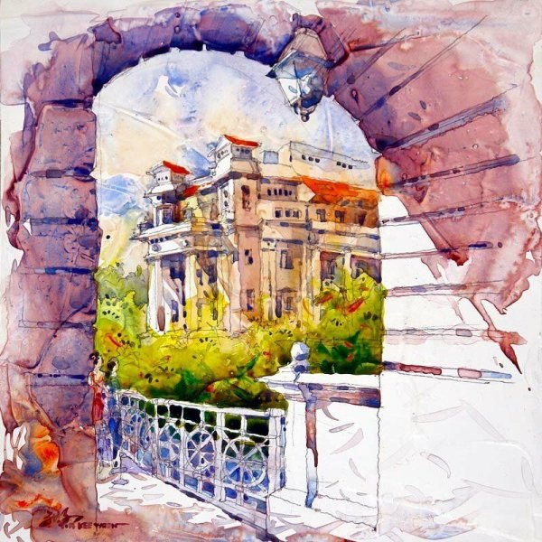 Художник-акварелист Jack Tia Kee Woon