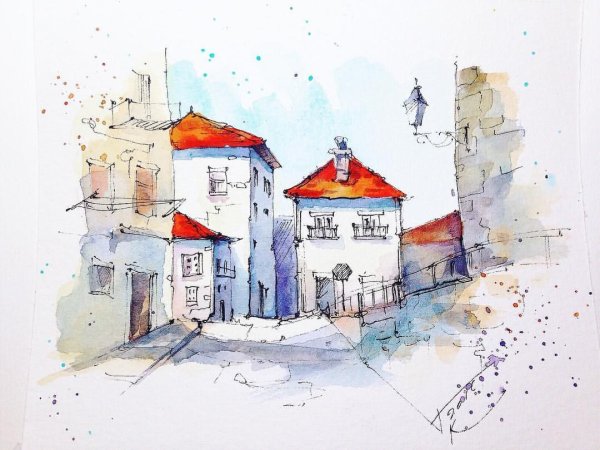 Акварельные зарисовки