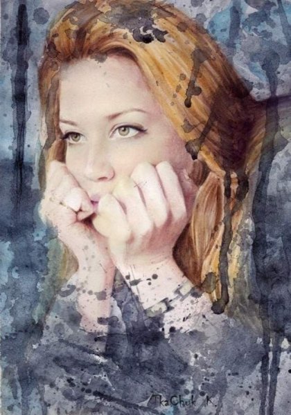 Рисунки акварелью