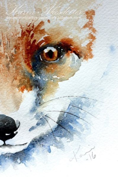 Красивая акварель животные