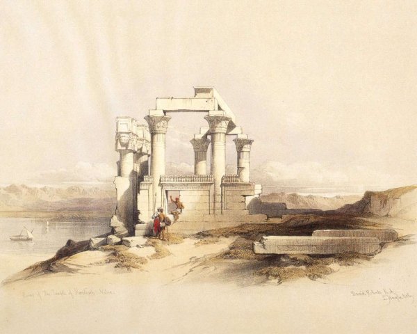 Дэвид Робертс храм Исиды