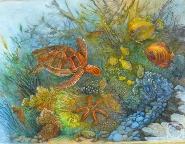 Подводное царство живопись