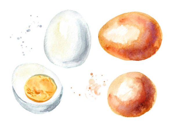 Яйцо акварелью