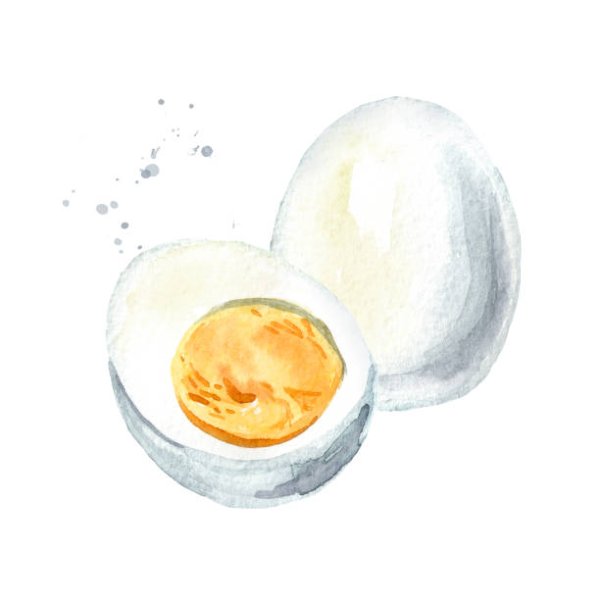 Нарисовать вареное яйцо